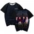 Men Women Blackpink Girls Group 3D Digital Printing Fashion Casual T shirt Short Sleeve Pullover Shirt C S