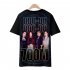 Men Women Blackpink Girls Group 3D Digital Printing Fashion Casual T shirt Short Sleeve Pullover Shirt C S