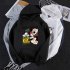 Men Women Cartoon Hoodie Sweatshirt Micky Mouse Thicken Autumn Winter Loose Pullover Black M