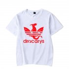 Men Women Casual All match Dracarys Game Of Thrones Mother of Dragon Summer Short Sleeve T Shirts White F XXL