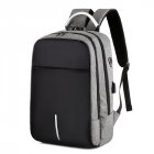 Men Women Charging Anti-theft Computer Bag Backpack Bag Lock Multi-function Backpack Travel School Bag gray