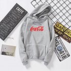Men Women Coca Cola Hoodies Retro Casual Fashion Sweatshirts Gray 995  L