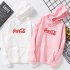 Men Women Coca Cola Hoodies Retro Casual Fashion Sweatshirts Pink 995  2XL