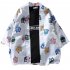 Men Women Cute Cat Printing Kimono Sunscreen Cardigan Shirt 1922 cat white M