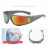 Men Women Cycling Glasses Uv Protective Outdoor Sports Sun Glasses Goggles Travel Leisure Eyewear Black Frame Yellow Lens