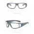 Men Women Cycling Glasses Uv Protective Outdoor Sports Sun Glasses Goggles Travel Leisure Eyewear Grey Frame Plain glass
