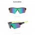 Men Women Cycling Glasses Anti uv Outdoor Sport Sunglasses Goggles Fashion Driving Running Fishing Eyewear White Frame Blue Lens