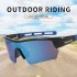 Men Women Cycling Glasses Anti uv Outdoor Sport Sunglasses Goggles Fashion Driving Running Fishing Eyewear White Frame Blue Lens