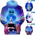 Men Women DJ Marshmello 3D Print Small Happy Face Long Sleeve Sport Hoodies Sweatshirt Q 3250 YH03 P style M