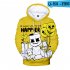 Men Women DJ Marshmello 3D Print Small Happy Face Balloon Long Sleeve Sport Hoodies Sweatshirt B style S