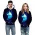 Men Women DJ Marshmello Noctilucent Hoodie 3D Digital Printing Light Long Sleeves Pullover Sweater J XL