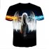 Men Women Fashion 3D Angel Printing Casual Short Sleeve T shirt Photo Color S