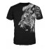 Men Women Fashion 3D Tiger Digital Printing T shirt Round Neck Short Sleeve Tops NA188 XL