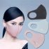 Men Women Fashion Washable Sunscreen Dust Haze Proof Mask Ice silk blue