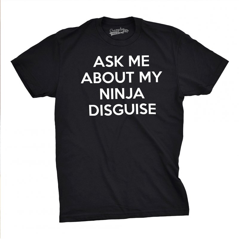 Men Women Funny Reversible Double-sided Cartoon Short Sleeve T-Shirt black_M