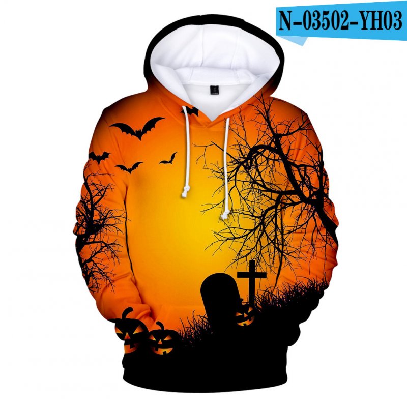 Men Women Halloween Darkness 3D Printing Hooded Sweatshirts N-03502-YH03 D style_M