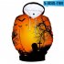 Men Women Halloween Darkness 3D Printing Hooded Sweatshirts N 03502 YH03 D style M