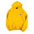 Men Women Hoodie Sweatshirt Thicken Velvet Loose Cloud Autumn Winter Pullover Tops Yellow S