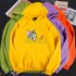 Men Women Hoodie Sweatshirt Tom and Jerry Cartoon Thicken Loose Autumn Winter Pullover Tops Orange XXXL
