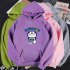 Men Women Hoodie Sweatshirt Doraemon Cartoon Thicken Loose Autumn Winter Pullover Tops Pink XXXL