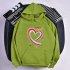 Men Women Hoodie Sweatshirt Happy Family Heart Loose Thicken Autumn Winter Pullover Tops Green XXXL