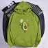 Men Women Hoodie Sweatshirt Cartoon Avocado Thicken Autumn Winter Loose Pullover Tops Green XXL