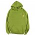 Men Women Hoodie Sweatshirt Thicken Velvet Loose Flash Autumn Winter Pullover Tops Green L
