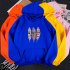 Men Women Hoodies Oversize Sweatshirt Loose Thicken Velvet Autumn Winter Pullover Yellow XL