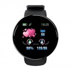 Men Women Intelligent Watch 1.3-inch Tft Color Screen Ip65 Waterproof Sports Fitness Smartwatch Compatible For Android Ios black