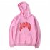 Men Women Juice WRLD Hoodie Sweatshirt Letter Printing Autumn Winter Loose Pullover Tops Pink L