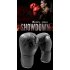 Men Women Kids PU Leather Kick Boxing Gloves Thai Boxing Sports Hands Protector black One size M