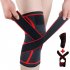 Men Women Knee Pads Knee Compression Sleeve Improved Circulation Compression Knee Braces For Joint Pain Relief Red M