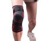 Men Women Knee Pads Knee Compression Sleeve Improved Circulation Compression Knee Braces For Joint Pain Relief Red M
