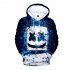 Men Women Long Sleeve Small Happy Face DJ Marshmello 3D Print Casual Hoodies Sweatshirt O style S