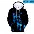 Men Women Long Sleeve Small Happy Face DJ Marshmello 3D Print Casual Hoodies Sweatshirt M style L