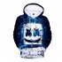 Men Women Long Sleeve Small Happy Face DJ Marshmello 3D Print Casual Hoodies Sweatshirt O style L