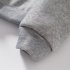Men Women Loose Cute Cartoon Printing Round Collar Fleece Sweatshirts gray XL