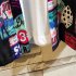 Men Women Loose Printing Sunscreen Three Quarter Sleeve Kimono Cardigan Shirt 131 M