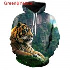 Men Women Lovers 3D Climbing Tiger Printing Hooded Sweatshirts Autumn Winter Creeper XXXL