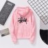 Men Women Lovers Fleece Thicken All Match Casual Sweatshirts Top Coat for Students Pink 991  XL