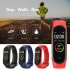 Men Women M4 Smart Digital Watch Heart Rate Monitoring Calorie Counter Running Pedometer Fitness Tracker Bracelet pink