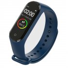 Men Women M4 Smart Digital Watch Heart Rate Monitoring Calorie Counter Running Pedometer Fitness Tracker Bracelet blue