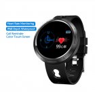 Men Women M58 Smart Watch Waterproof  IP68 Color Screen Fitness Bracelet Heart Rate Monitor Watches For Android iOS Phone  Black