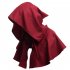 Men Women Medieval Windcap Halloween Witch Hooded Cloak Cape Witchcraft Pagan Role Playing Red wine One size