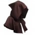 Men Women Medieval Windcap Halloween Witch Hooded Cloak Cape Witchcraft Pagan Role Playing Red wine One size