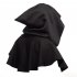 Men Women Medieval Windcap Halloween Witch Hooded Cloak Cape Witchcraft Pagan Role Playing brown One size
