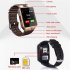 Men Women Multifunction Dz09 Sports Smart  Watch Support Tf Card Ram 128m rom 64m Compatible For Samsung Huawei Xiaomi Android Phone gold
