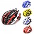 Men Women Outdoor All in One Safety Helmet for Cycling Red black and white One size