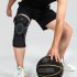 Men Women Outdoor Sports Knee Brace Comfortable Breathable Non slip Strong Meniscus Compression Protection black XL