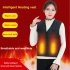 Men Women Outdoor USB Infrared Heating Vest Flexible Electric Thermal Winter Warm Jacket Clothing For Sports Hiking Riding black M